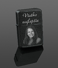 Zapaľovač s gravírovaním