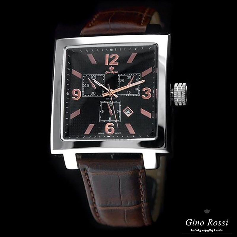 Náramkové hodinky GINO ROSSI - VENICE gold/brown