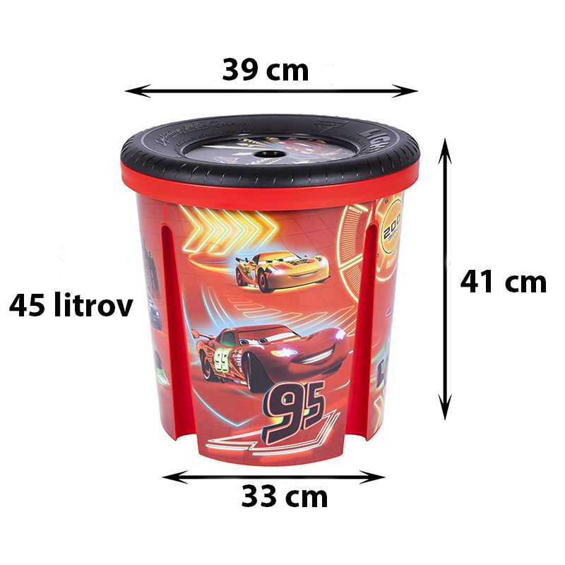 Úložný box Frozen 45 litrov - 3 boxy + 3 pokrývky