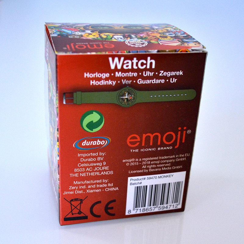 EMOJI Náramkové hodinky červené