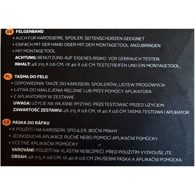 C&C Páska na ráfiky modrá