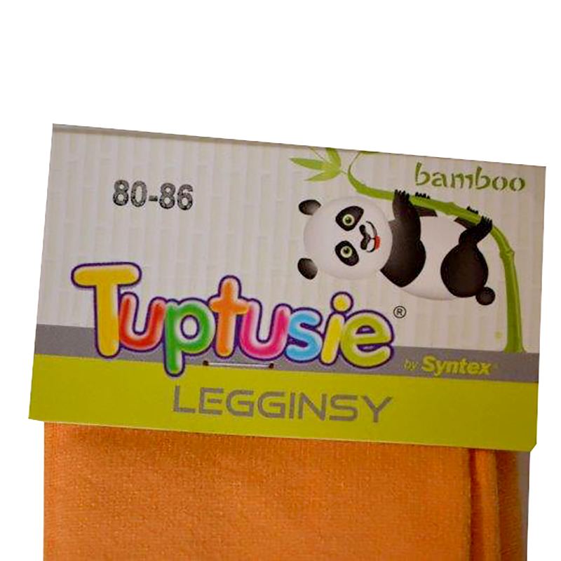 Tuptusie Legíny Bamboo color 80-86 oranžová