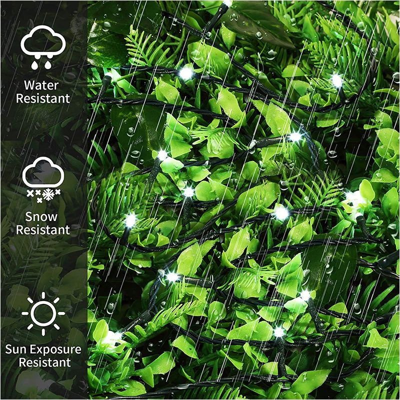 LED Vianočná reťaz 1000 LED  31V studené biele svetlo 103 metrov