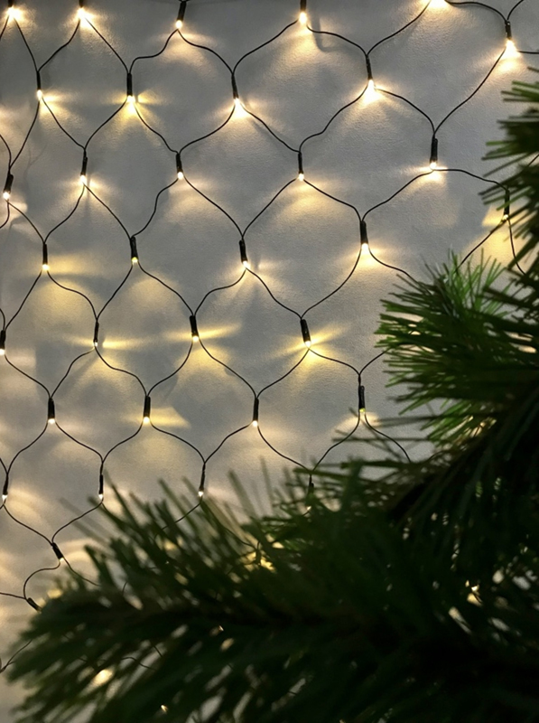 LED Vianočná sieť 80LED 1x1m bez napájacieho zdroja (700606)