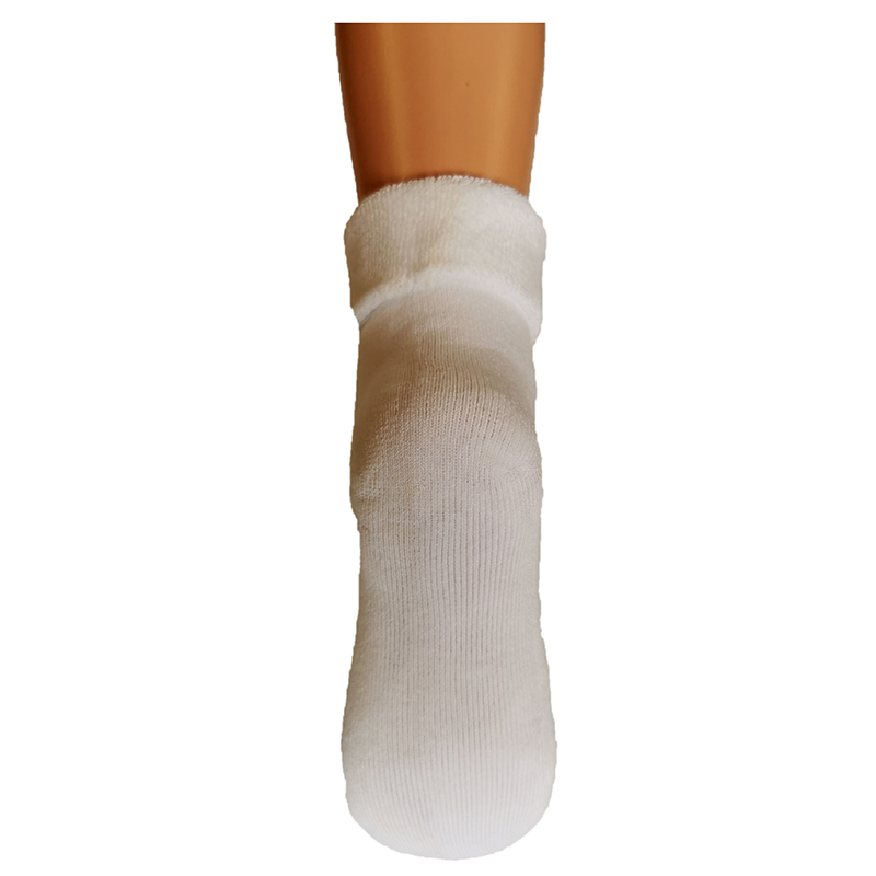 Tuptusie Ponožky pre deti froté 16-18cm - 4-8 rokov biele