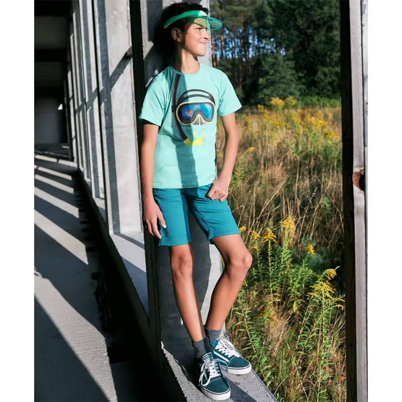 FIT Z - Krátke chlapčenské džínsové joggingové šortky č.176