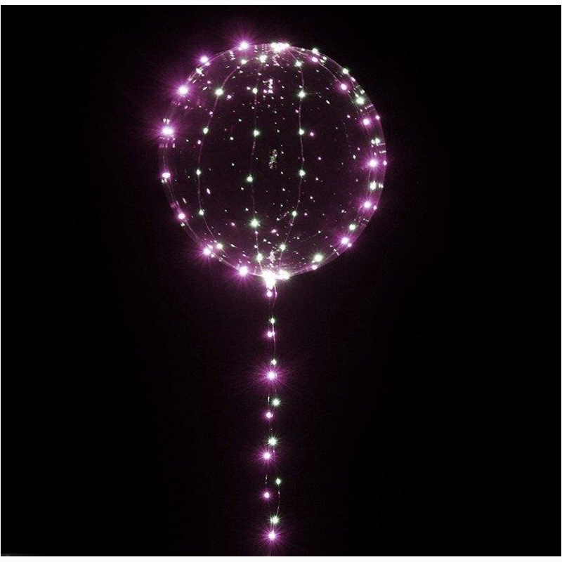 Ružové vianočné osvetlenie 30 LED 3 metre purpurové