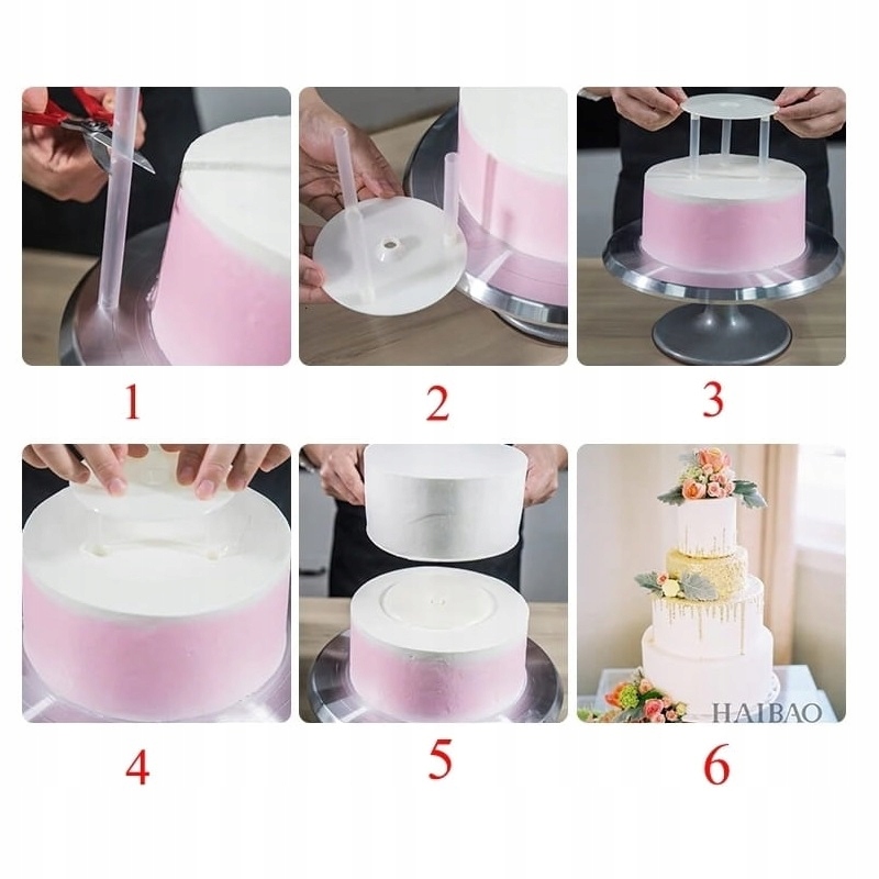 Podložka s podperami na poschodové torty 16cm