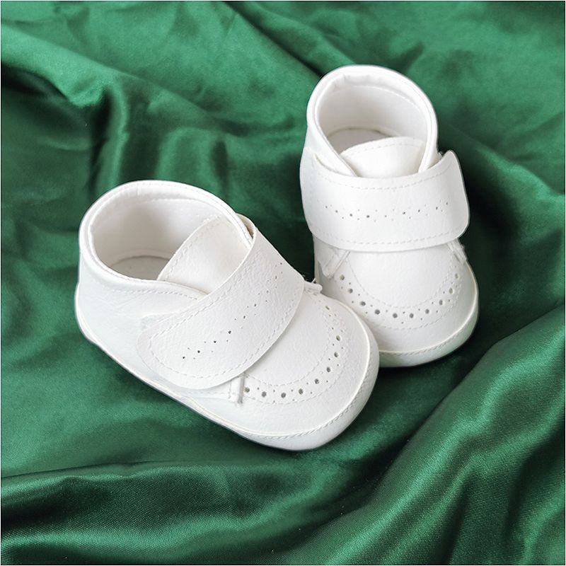 Christopher - Detské topánky - capáčky krémové 10 - 11 cm s vlastným menom