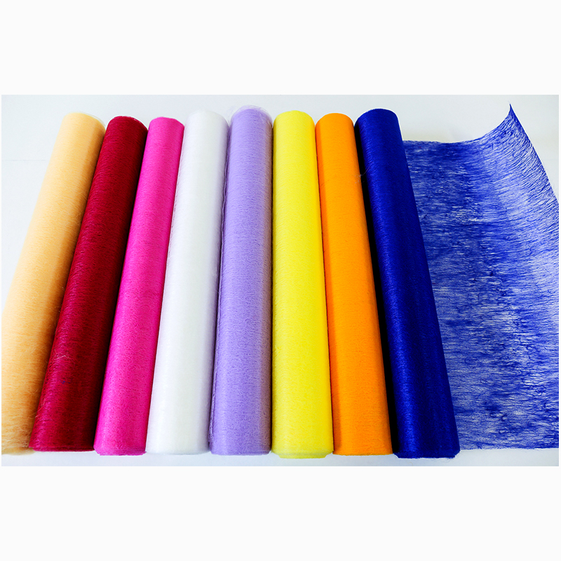 Dekoračný fleecový papier 10 metrov / 30 cm - tmavozelená