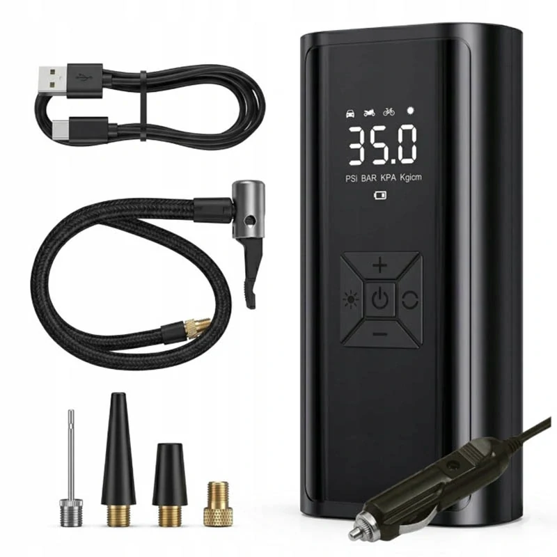 Akumulátorový kompresor 6500 mAh s napájaním 12 V