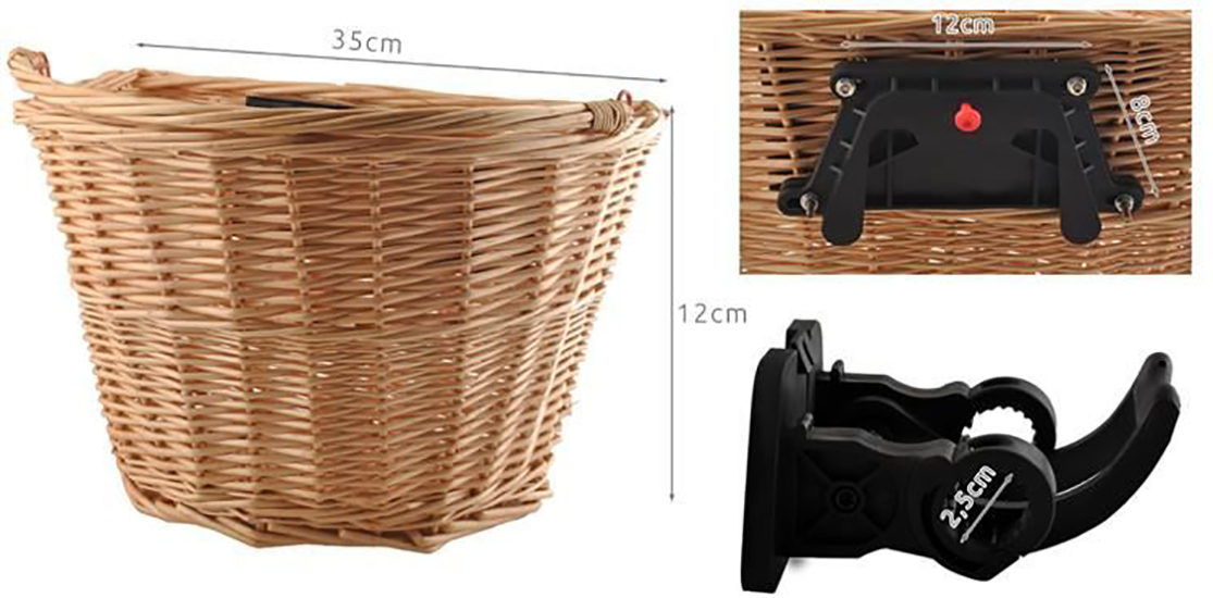 Kôš na bicykel RATAN rôzne farby