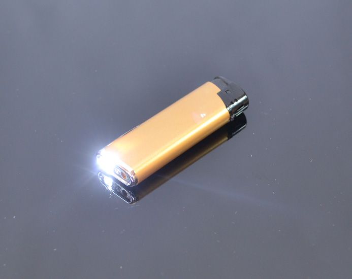 Zapaľovač piezoelektrický gold so svetlom