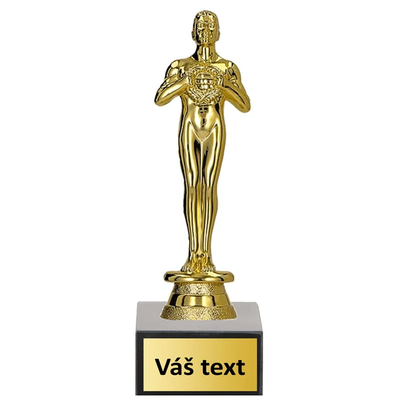 Soška Oskar s vlastným textom 15 cm