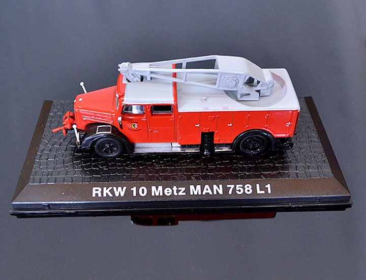 DeAgostini Model veterán RKW 10 Metz MAN 758-L1 1:72