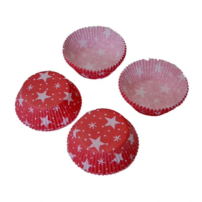 Papierové formičky na muffiny Hviezda 100 ks 7 cm