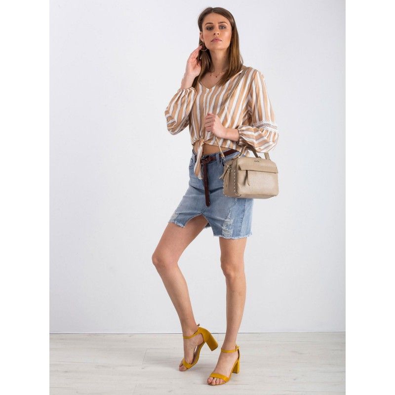 Kabelka kožená Rovicky TWR-75 beige