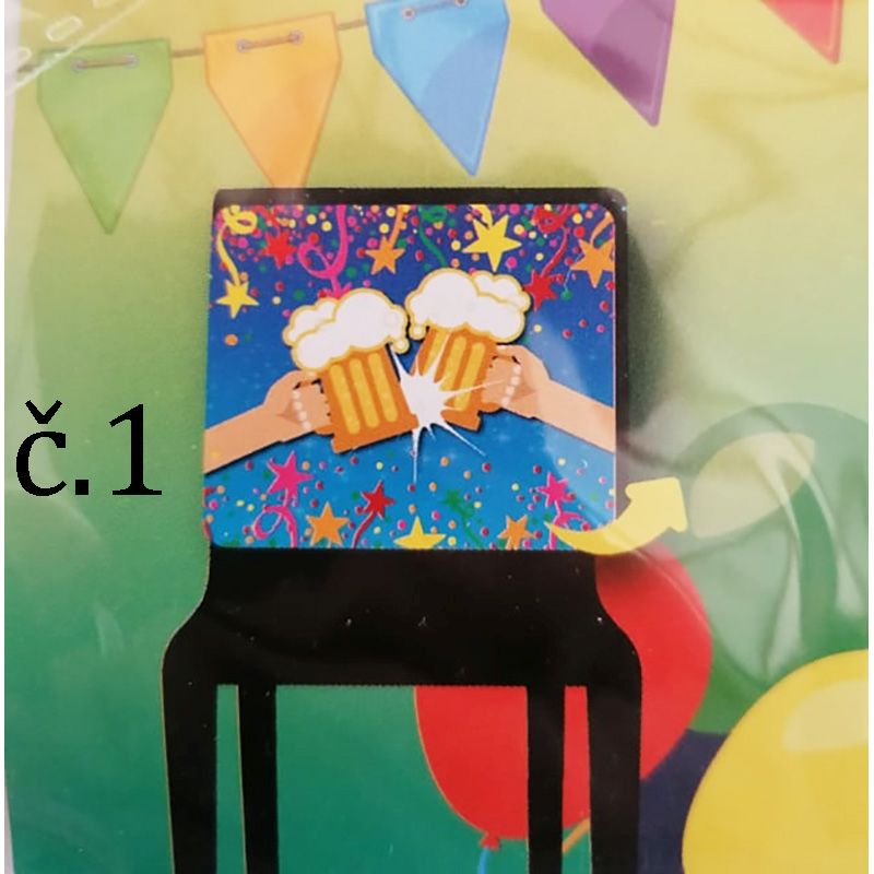 Party poťah na stoličku