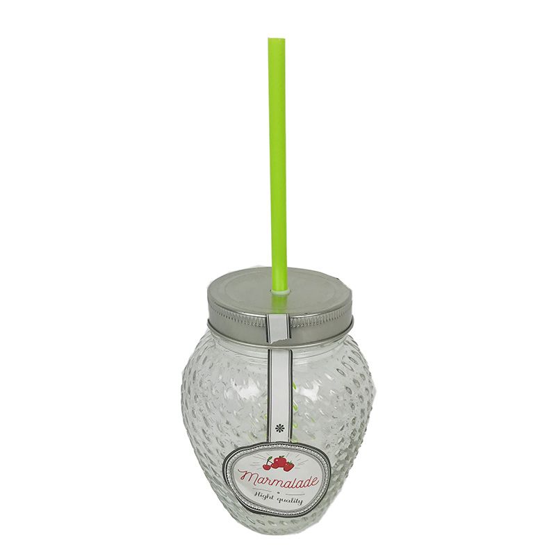 Pohár so slamkou Smoothie Marmelade 500ml 77-1E