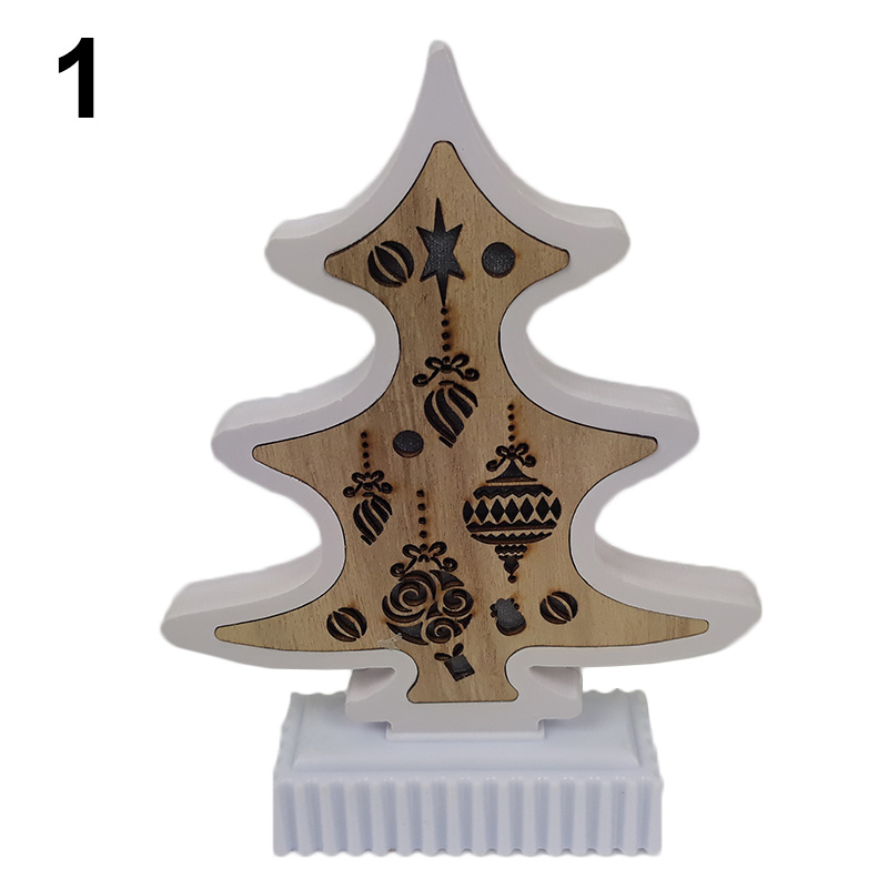 Drevený stromček svietiaci 21cm