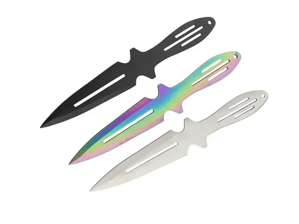Nože vrhacie Tomahawk Tripple Rainbow