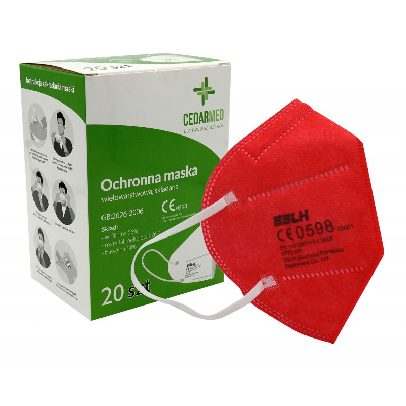 ESLH Respirátor s filtrom FFP2 red