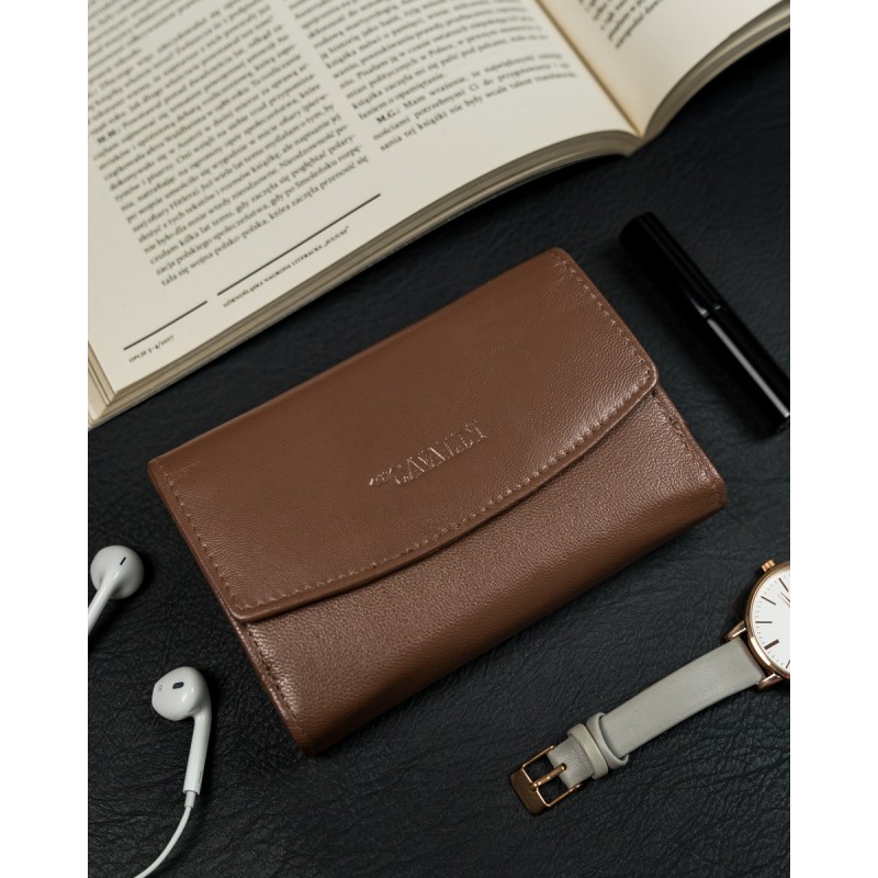 Peňaženka dámska kožená CAVALDI DB-10-GCL-5913 dark tan