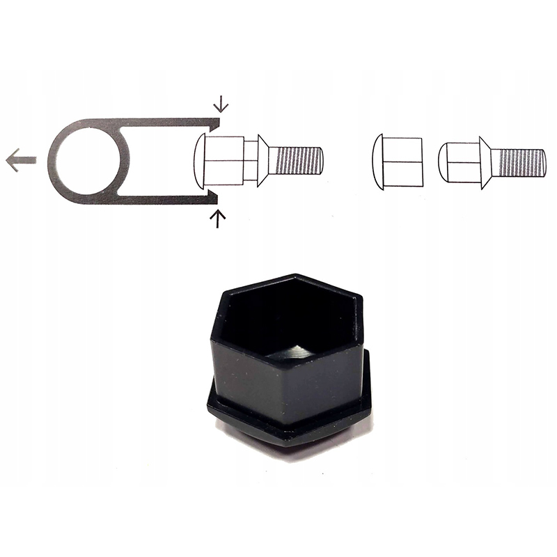 Krytky na skrutky kolies 19 mm zelené