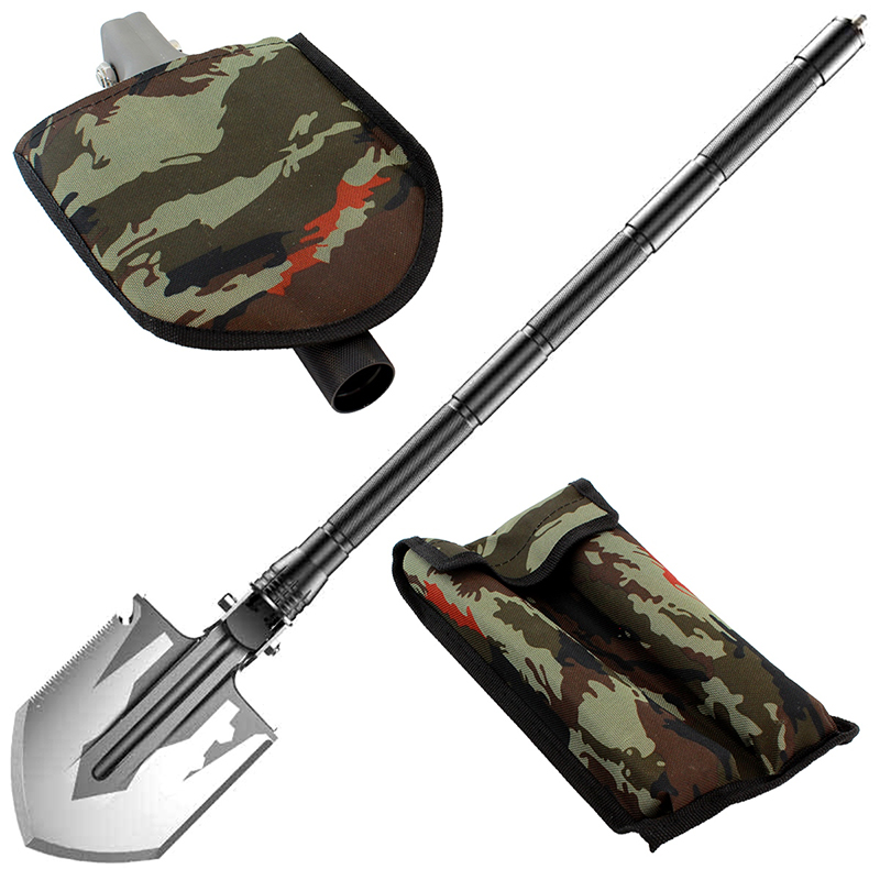 Skladacia vojenská lopata Survival 16 v 1