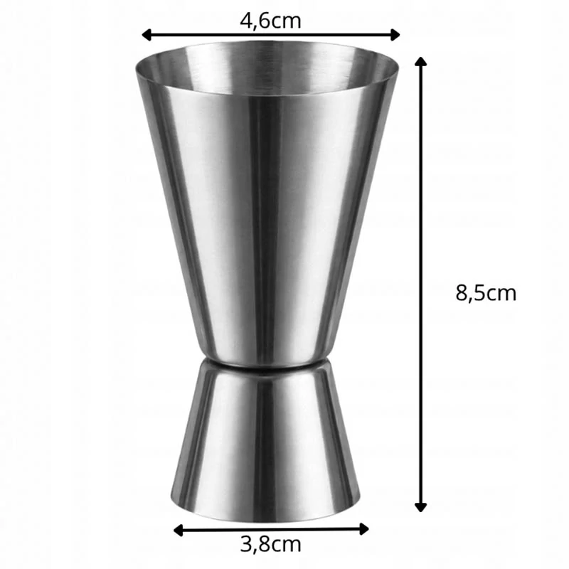 Barmanská odmerka 25/50 ml z nehrdzavejúcej ocele