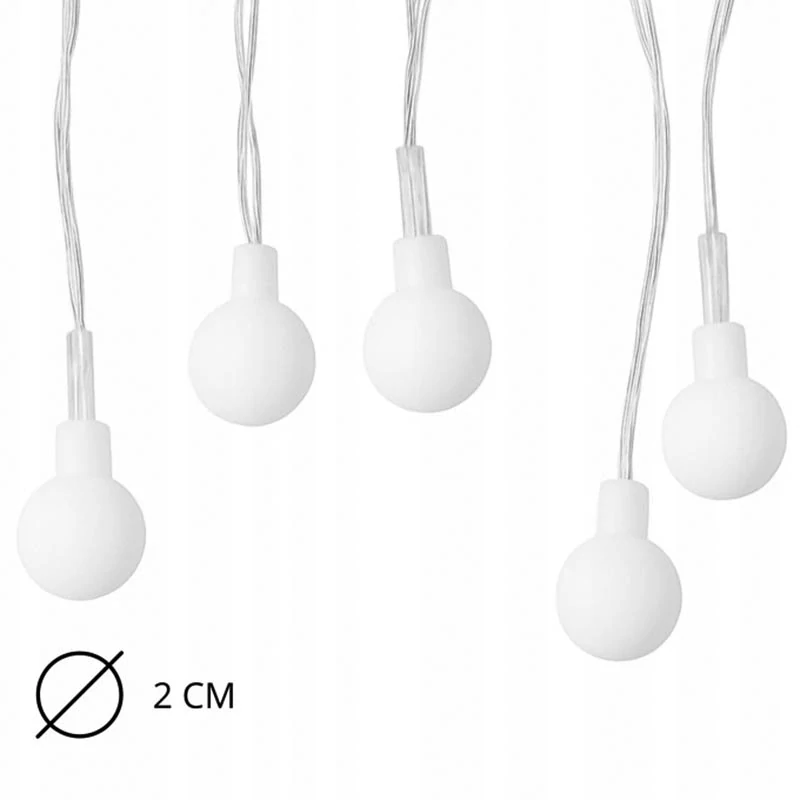 Svetelná girlanda do záhrady s 100 LED guľôčkami 10 m