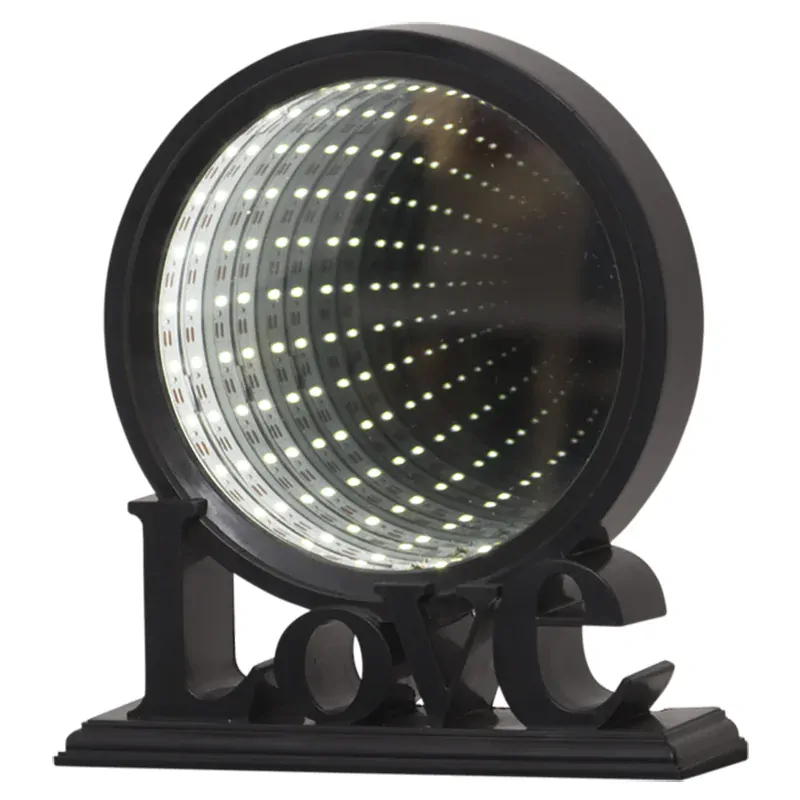 3D Love - Dekoračná lampa 26 LED čierna