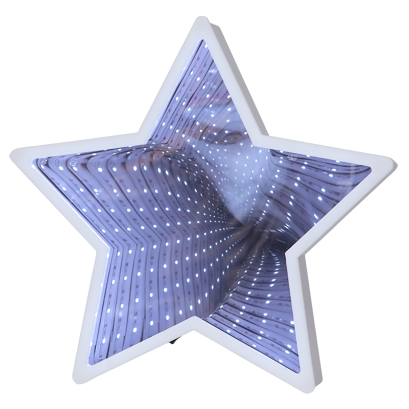 3D Hviezda - Dekoračná lampa 40 LED biela