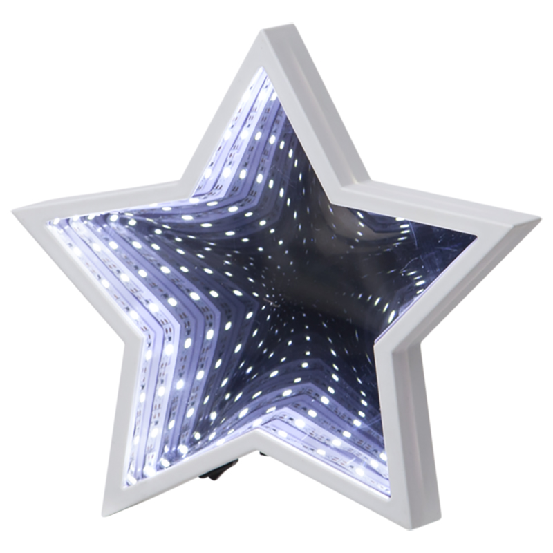 3D Hviezda - Dekoračná lampa 23 LED biela 