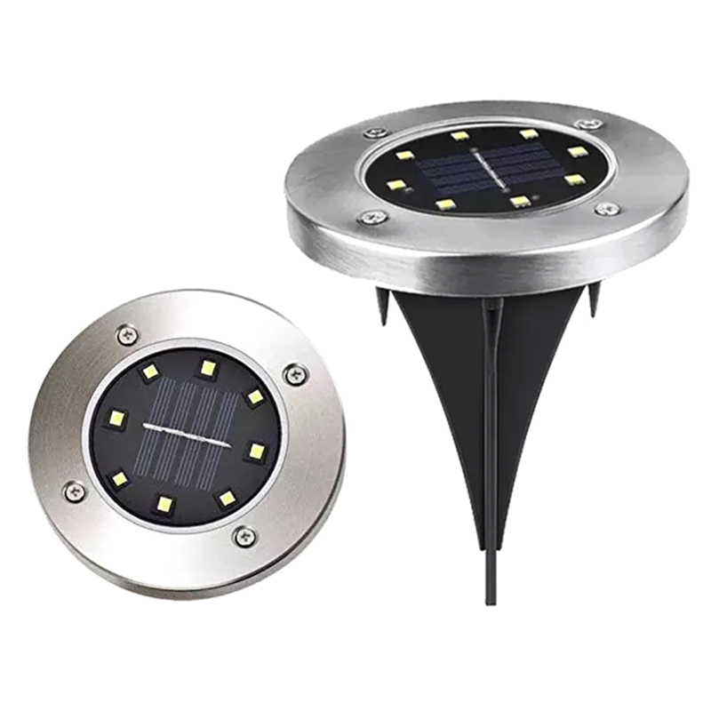 Záhradné solárne lampy 8LED 4ks