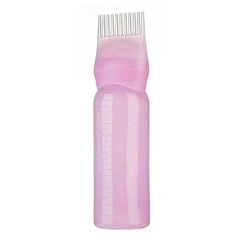 Fľaša na nanášanie farieb na vlasy s hrebeňom 150 ml