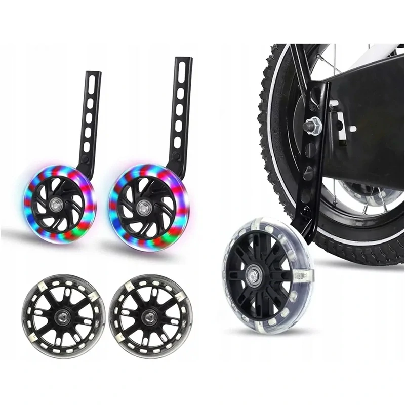 Pomocné kolieska na bicykel 11,8cm LED