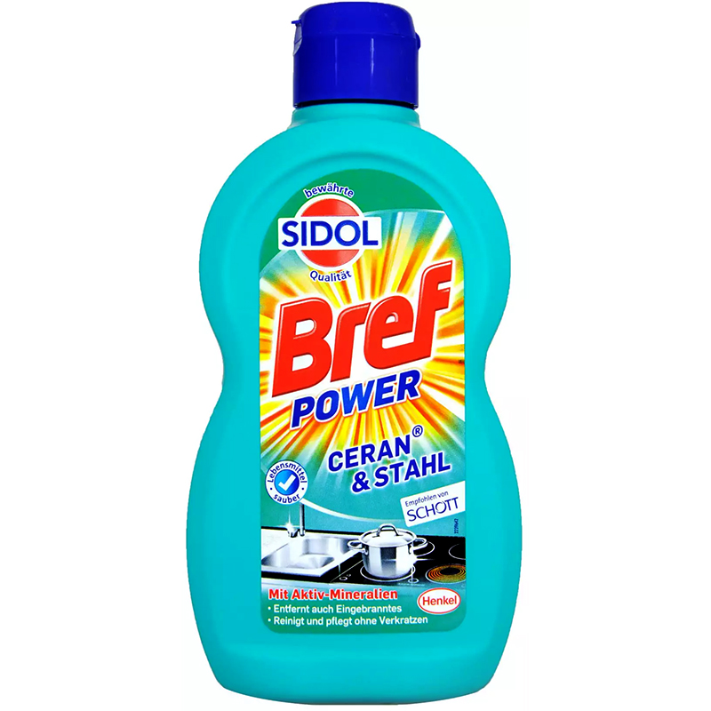 BREF - Čistič na keramický sporák a nerezovú oceľ 500ml