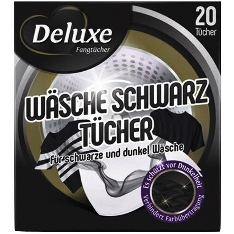 DeLuxe utierky na čiernu a tmavú bielizeň 20 ks