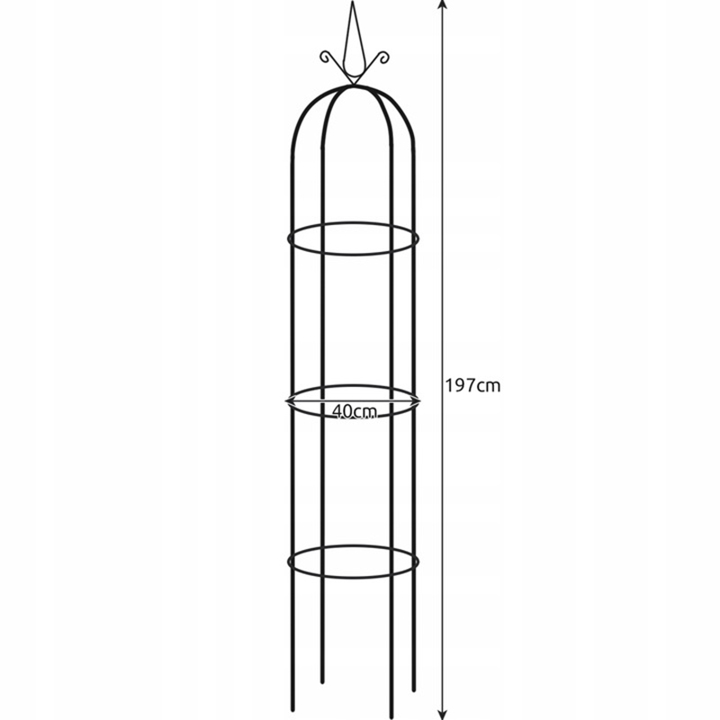 Záhradná stĺpová pergola Gardlov 197cm
