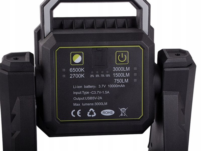 Halogénová lampa teleskopická LED ZSQ-G10-COB 40W
