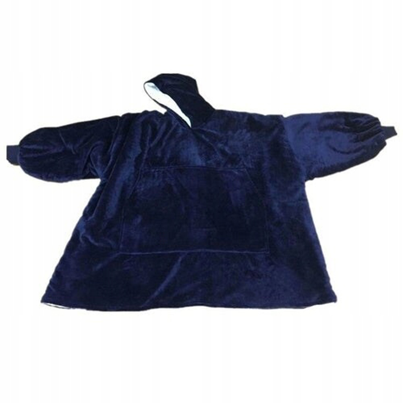 Teplá bunda XXL Oversize unisex tmavomodrá