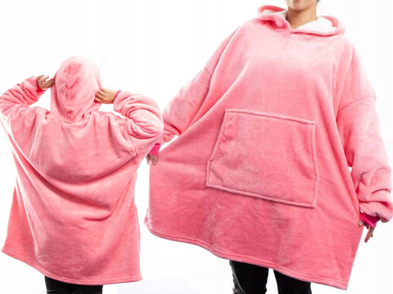 Teplá bunda XXL Oversize tmavoružová