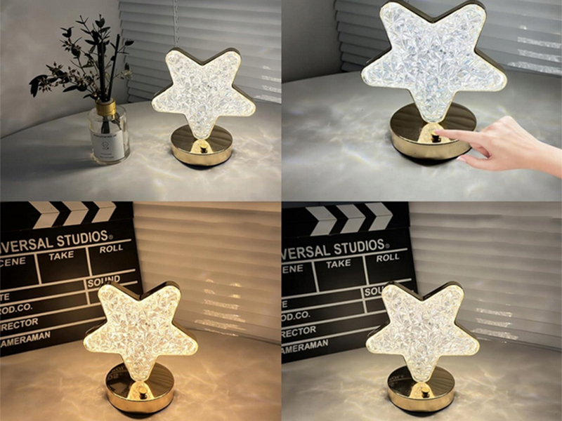Stolná LED lampa Hviezda RGB 17cm USB