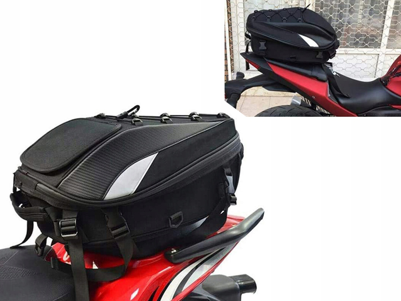 Vodeodolná taška sedadlo motocykla a batoh 2v1 39L