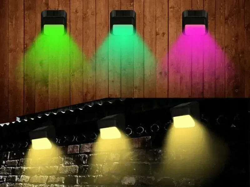 Záhradná solárna lampa závesná RGB