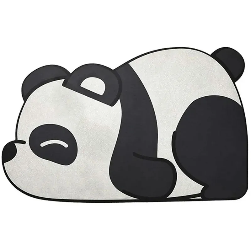 Kúpeľňová predložka rýchloschnúca 60x40cm Panda
