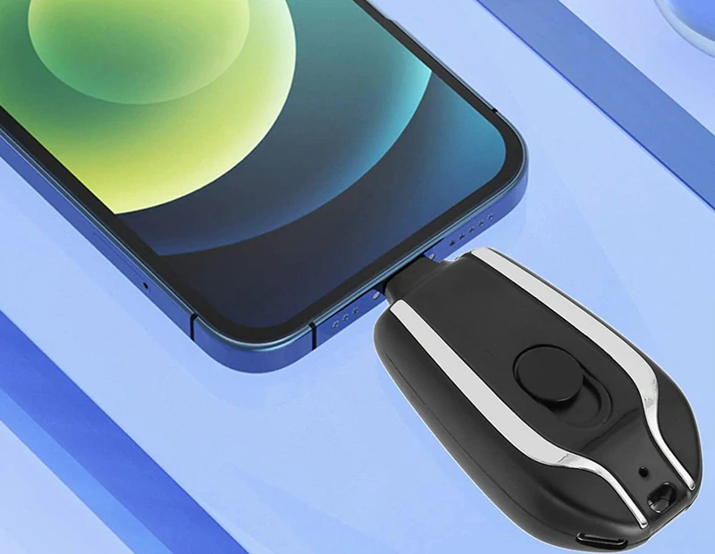 Mini powerbanka na kľúče 1500 mAh so vstavaným Lightning konektorom pre iPhone