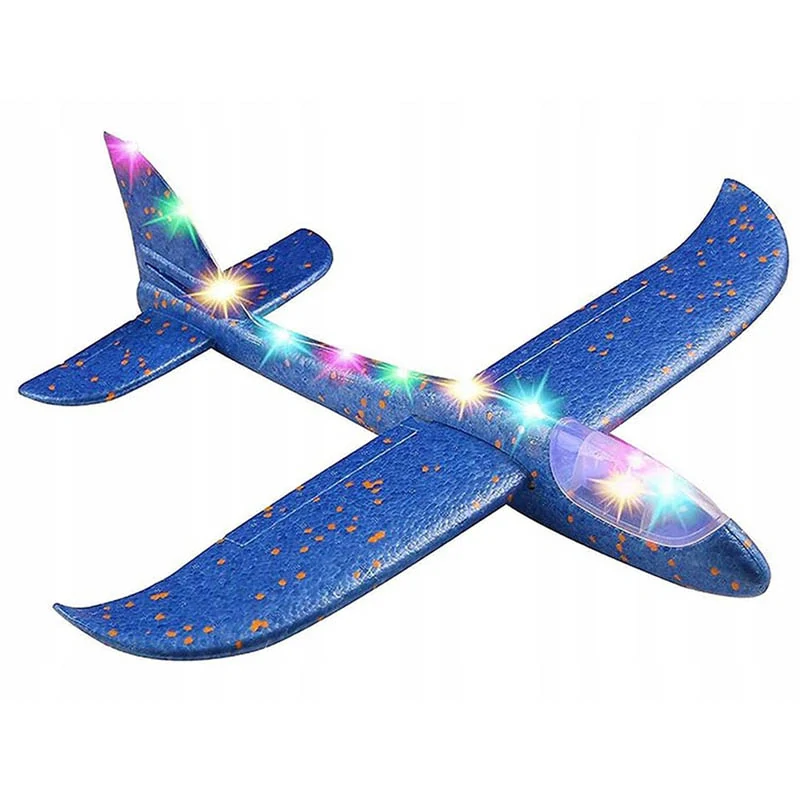 Lietadlo penové LED 47cm červené