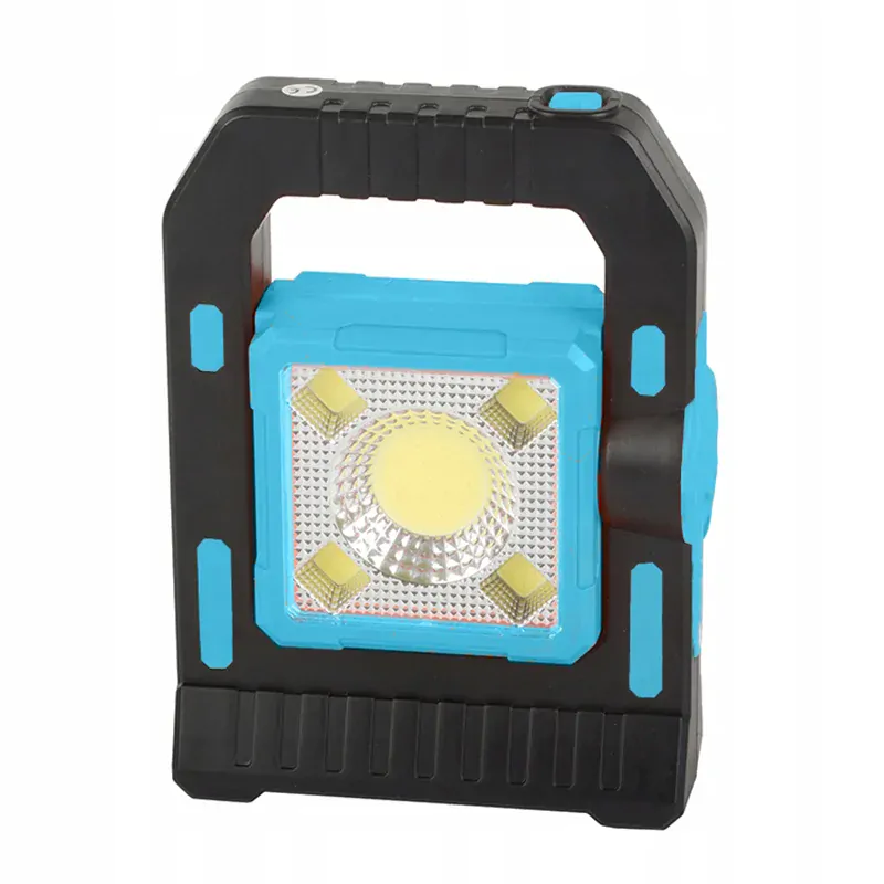 Kempingová solárna lampa 30COB LED T18-1 3W modrá